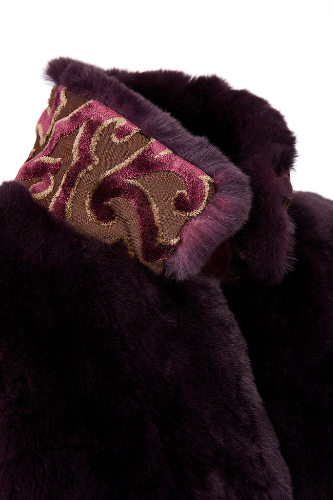 Bolerino Vest Purple Detail