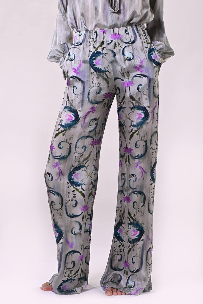 Wide-Leg Pant Ice Wave Front